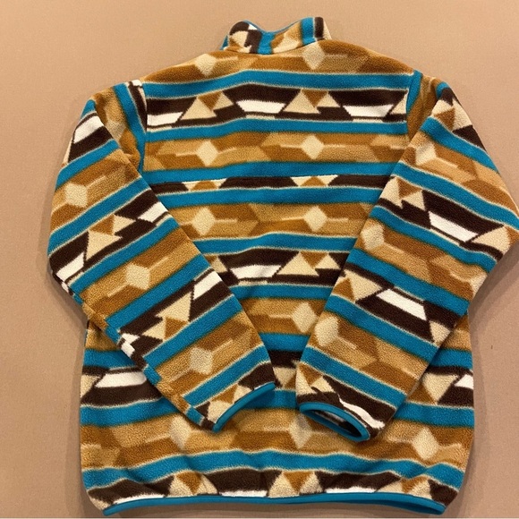 Patagonia Women’s Synchilla Snap-T Pullover Guatemalan Tango Bear Brown Medium - Picture 8 of 9